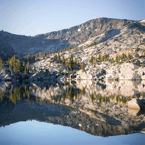 Drive twenty-six minutes to the Lake Tahoe Vista