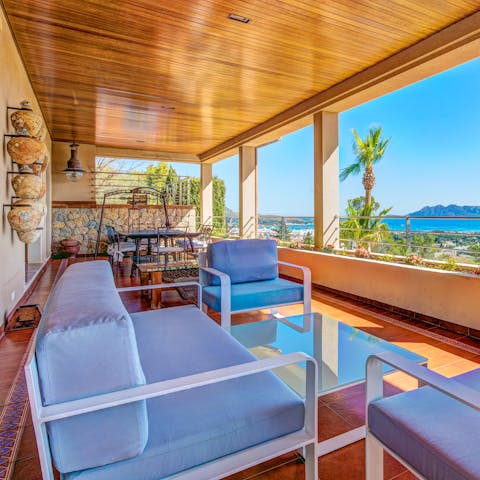 Sip sundowners on the terrace and watch the coastal sunset