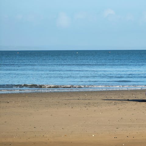 Spend a day at Saundersfoot beach, it's an eighteen-minute drive