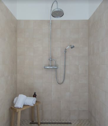 Freshen up in the Italian shower in the ensuite