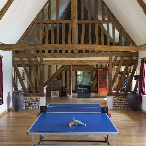 Enjoy a game of ping pong