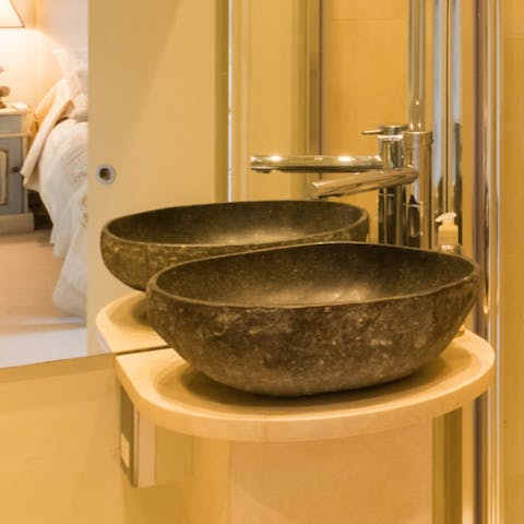 statement granite sink