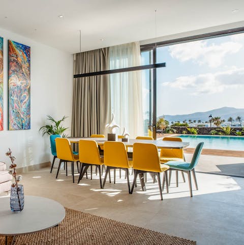 Dine in beautiful surroundings