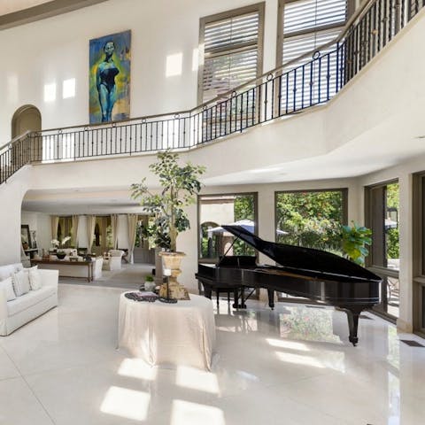 Be serenaded by the soothing sound of the piano