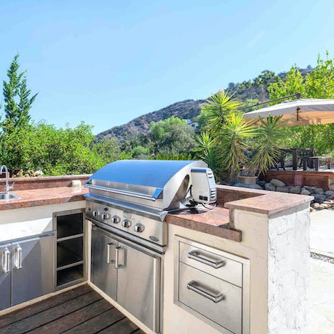 Gather everyone together for an afternoon barbecue in the beautiful gardens