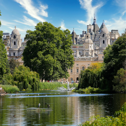 Stroll through Hyde Park, just moments away
