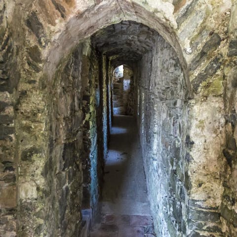 Wander the castle's narrow alleyways to discover the centuries old history that rests between its walls