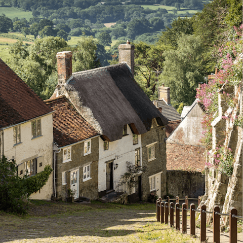 Explore the picturesque town of Shaftesbury – just a short drive away