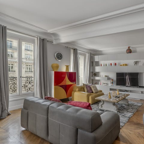 Make yourself at home amid chic decor