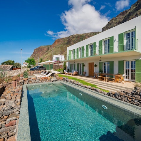 Go for daily swims in the private pool