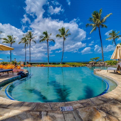 Cool off with a swim in the shared pool