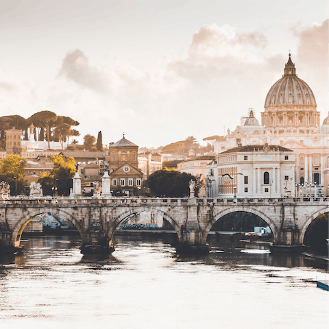 Explore the beautiful city – the Colosseum is a fifteen-minute walk and the nearest Metro is just steps away