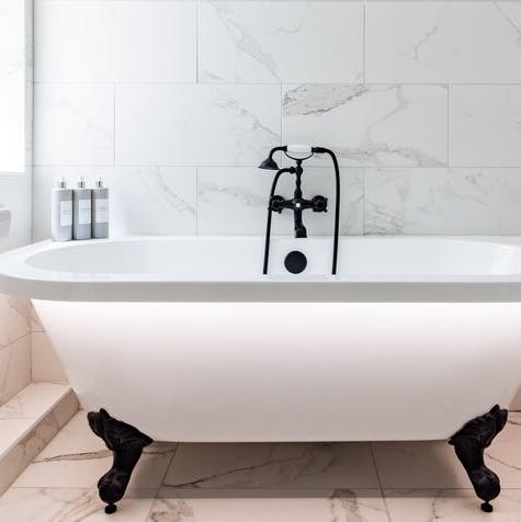 Soak in the bath tub after a long walk