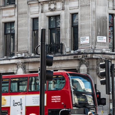 Be shopping in Oxford Street in just a six-minute walk