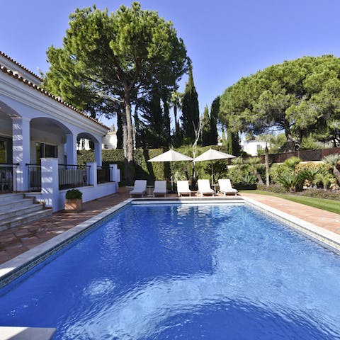 Find total serenity whilst lounging by the pool