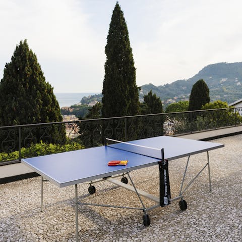 Embrace light-hearted fun with games of table tennis