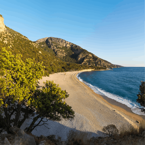Head down to Koroni Beach for a day on the pebbles, a short drive away