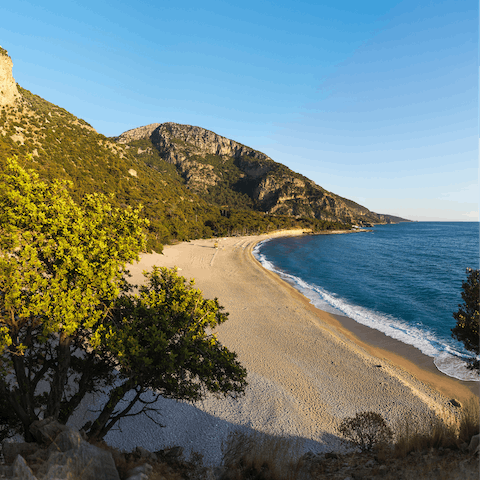 Head down to Koroni Beach for a day on the pebbles, a short drive away