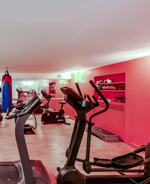 A fully-equipped gym