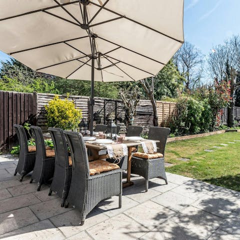 Relax with warm weather drinks in the garden