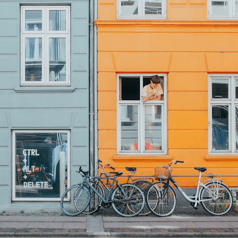 Wander to cafés, boutiques, and Copenhagen hotspots within minutes