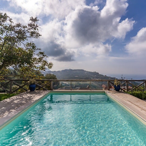 Cool off in your private swimming pool