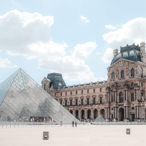 Browse the collections at the Louvre Museum – it's within walking distance