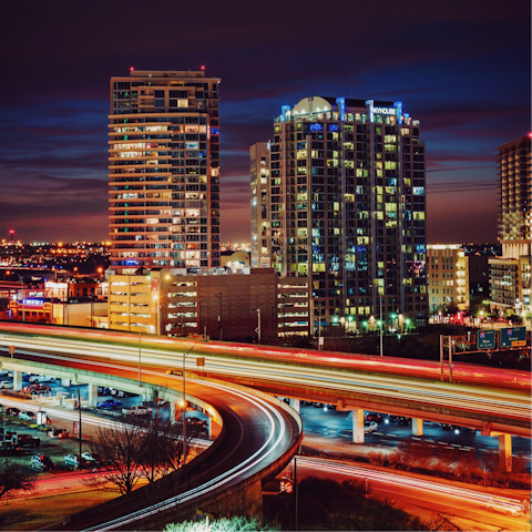 Explore Arlington, or arrive in downtown Dallas within 30 minutes