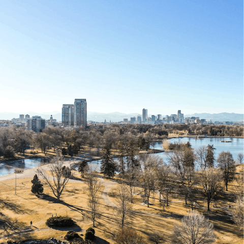 Stay in University Park, a twenty-minute drive from downtown Denver