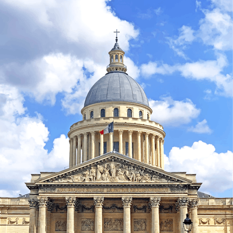 Visit the historic Panthéon – it’s within walking distance