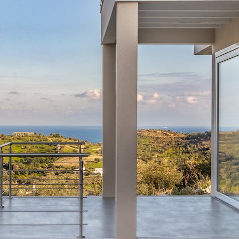 Step out onto your terrace and marvel at the wide-spanning sea view, savouring your cup of coffee for the perfect wake-up call
