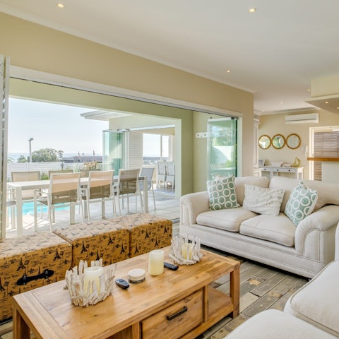 Relax and unwind in the bright and stylish living room