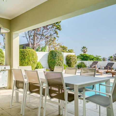 Enjoy delicious feats in the outdoor dining area