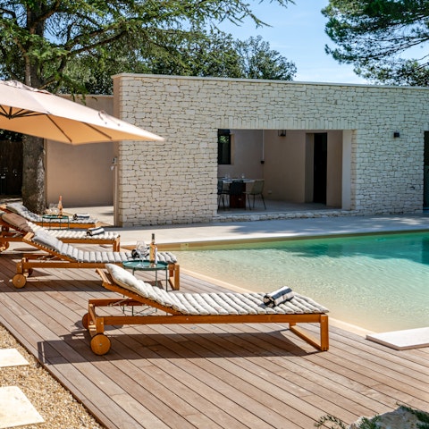 Stretch out by the pool