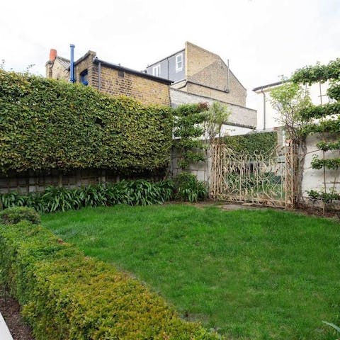 Unwind in the garden after a day of exploring Clapham