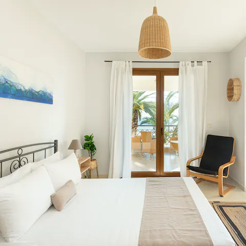 Wake up and step straight out onto the terraces for a hit of morning sun