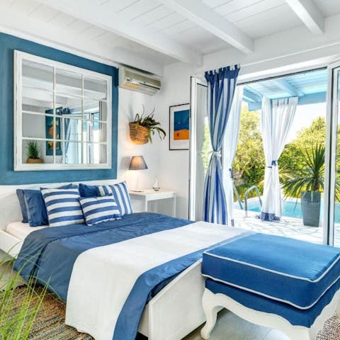 Enjoy a night of sweet dreams and restful sleep in the snug bedrooms