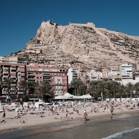 Spend a day relaxing on the nearby sandy beaches of the Costa Blanca
