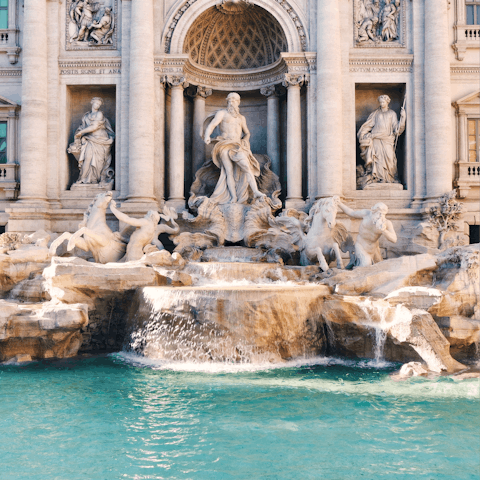 Visit the Trevi Fountain – it's within walking distance