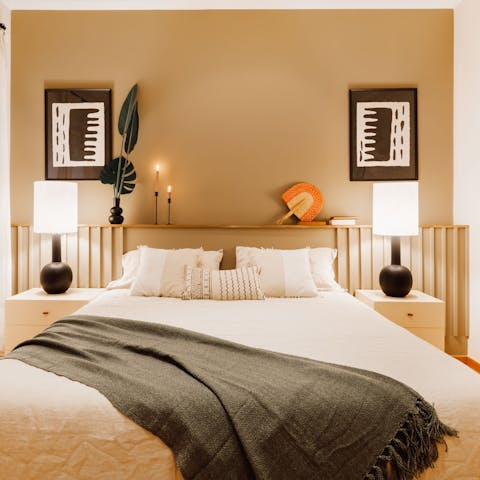 Get a good night's rest in the plush bedrooms