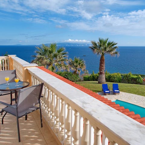 Soak up the sea views from the long top terrace