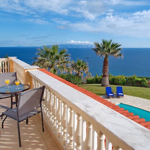 Soak up the sea views from the long top terrace