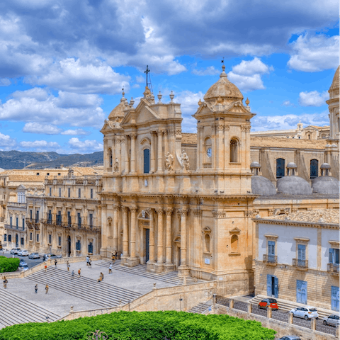 Spend a day sightseeing in Noto – less than 30 kilometres away