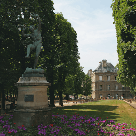 Take a picnic to the beautiful Luxembourg Garden – it's a short walk away