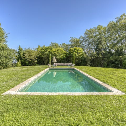 Cool down in the pool