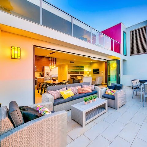 Relax on your private terrace, soaking up the sun or watching the sunset