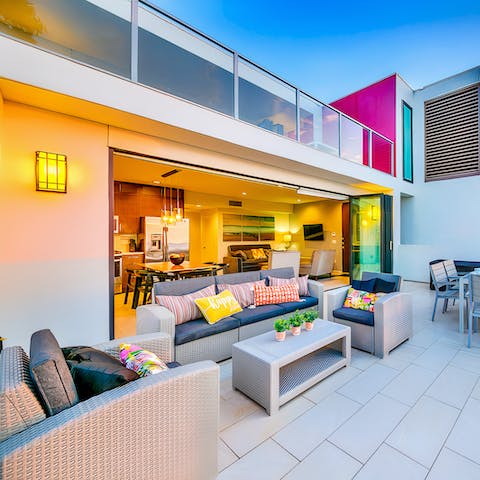 Relax on your private terrace, soaking up the sun or watching the sunset