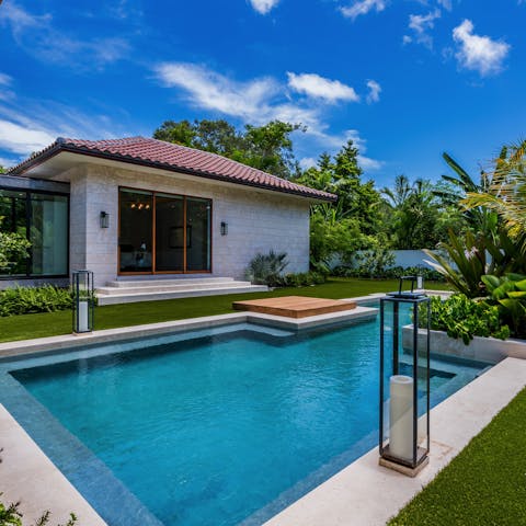 Take a dip in the pool to cool off from the Florida sun