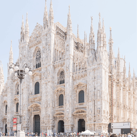 Start your sightseeing at the Duomo, within walking distance