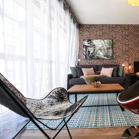 Enjoy plenty of natural light from the wall of windows